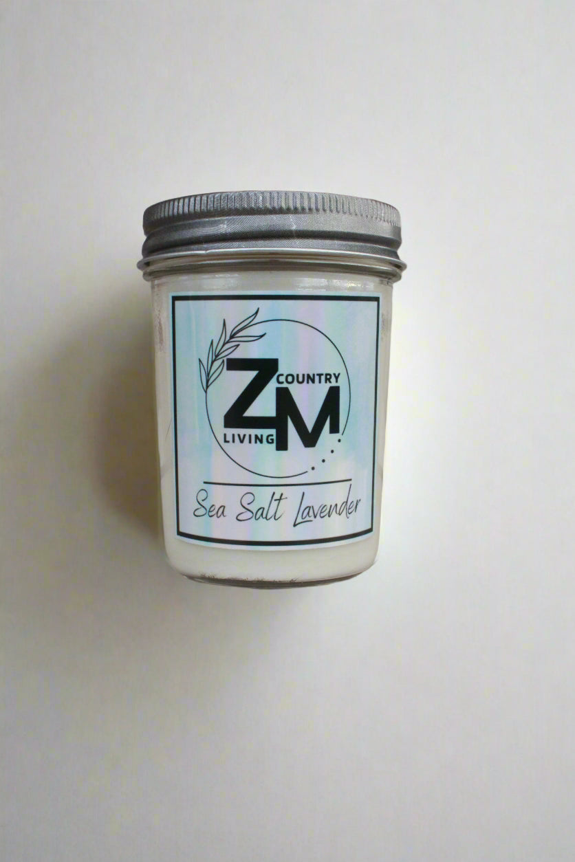 Sea Salt Lavender | Hand-Poured 100% Soy Candle